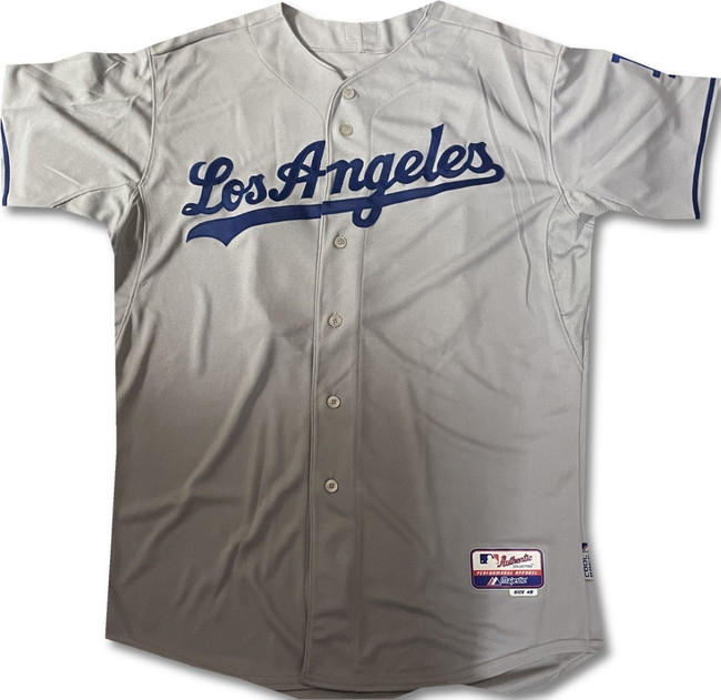 Newman #50 Team Issued Away Grey Majestic Jersey Dodgers XL / Xlarge MLB