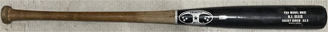 A.J. Ellis Team Issued Baseball Bat Pro Model Select Birch 33.5 Dodgers MLB