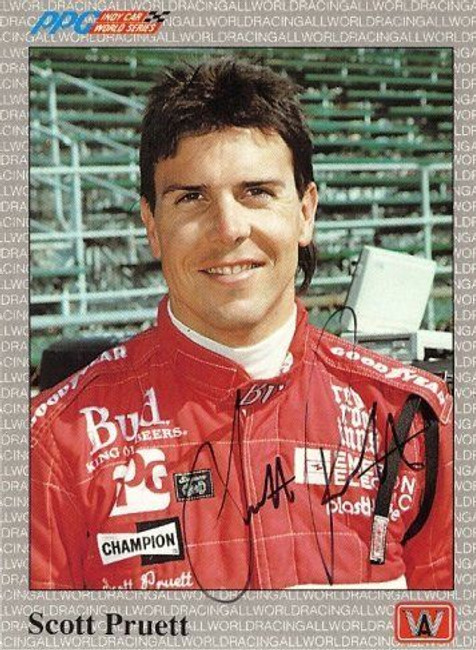 Scott Pruett 1991 All World Indy Signed Card Auto