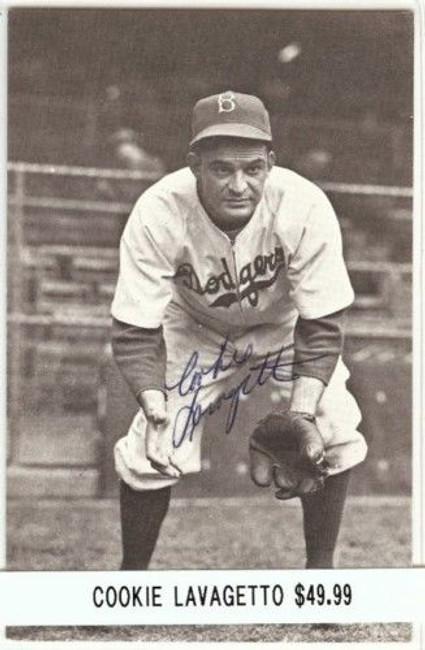 Cookie Lavagetto Signed Vintage Postcard Auto Autograph