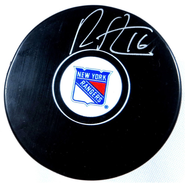 Ryan Strome Signed Autographed Hockey Puck Rangers #16 Fanatics A952574