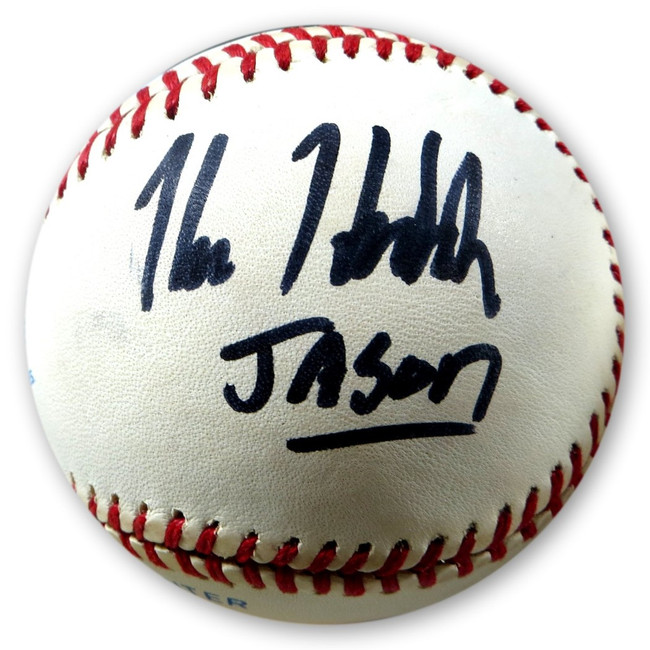 Kane Hodder Signed Autographed AL Baseball Friday the 13th "Jason" Inscribed JSA
