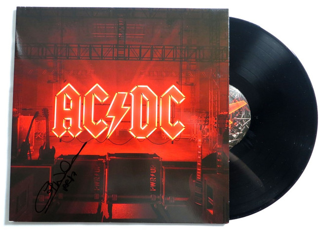 Cliff Williams Signed Autographed Record Album Cover AC/DC PWR UP BAS BJ71360