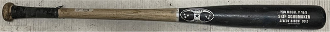 Skip Schumaker Team Issued Trinity Baseball Bat Pro Model Select Birch Dodegrs