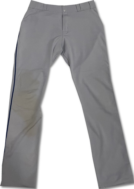 A.J. Ellis Majestic Grey Team Issued Spring Training Pants Dodgers M / Medium