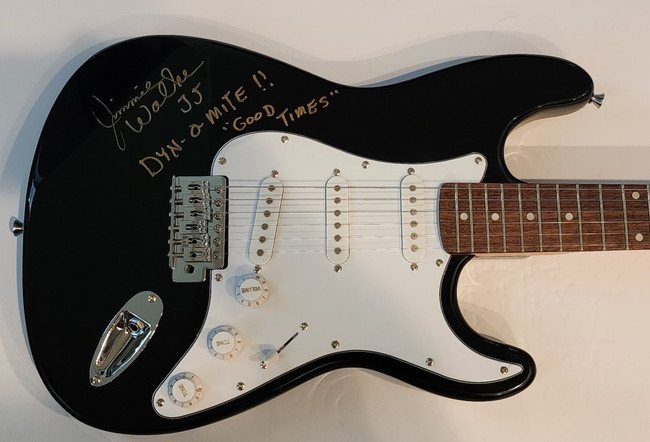 Jimmie Walker Autographed Electric Guitar Commedian "Goodtimes" JSA AD28007