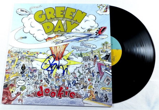 Billy Joe Armstrong Signed Autographed Album Cover Green Day Dookie BAS BJ71368