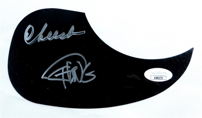 Cheech Marin Tommy Chong Dual Signed Autographed Acoustic Guitar Pickguard  JSA
