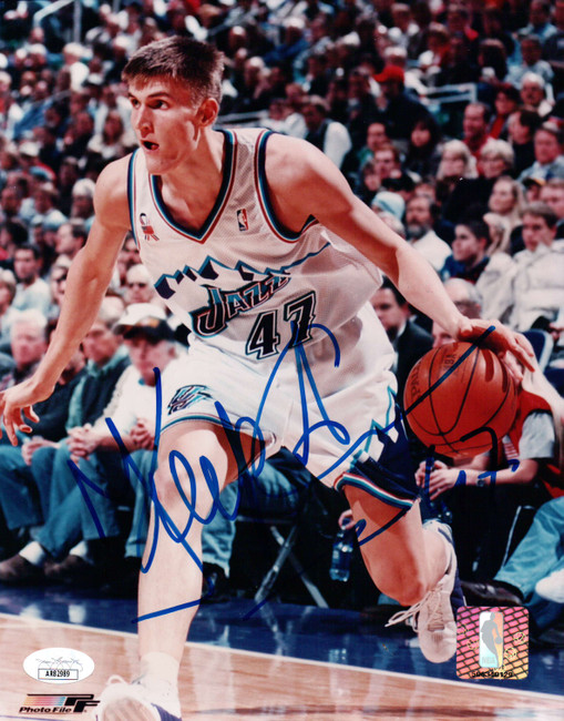 Andrei Kirilenko Signed Autographed 8X10 Photo Jazz Dribbling JSA AR82989