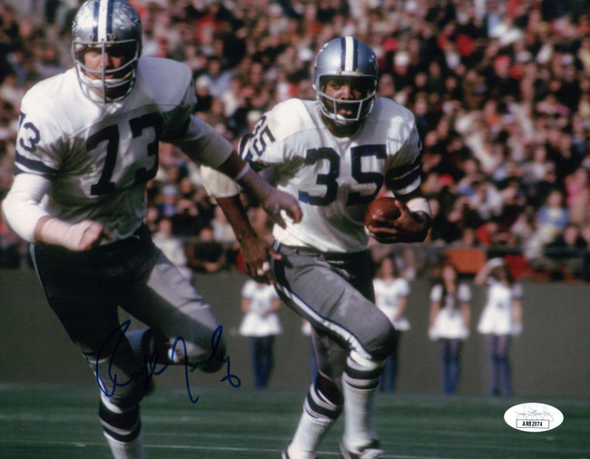 Ralph Neely Signed Autographed 8X10 Photo Raiders Running w/Ball JSA AR82974