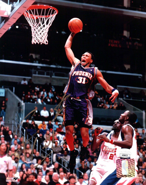 Shawn Marion Signed Autograph 8X10 Photo Suns Slam Dunk vs. Clippers JSA AS84632