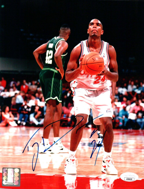 Terry Dehere Signed Autographed 8X10 Photo Clippers Free Throw JSA AS84628