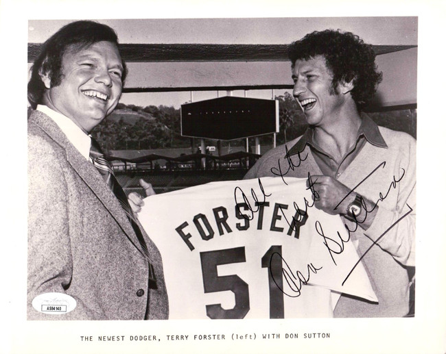 Don Sutton Signed Autographed 8X10 Photo Dodgers w/Forster JSA AS84140