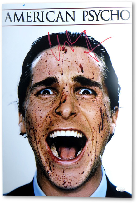 Christian Bale Signed Autographed 12X18 Photo American Psycho JSA AU15419