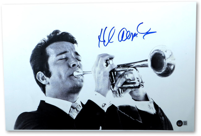 Herb Alpert Signed Autographed 12X18 Photo Vintage Playing Trumpet BAS BB38280