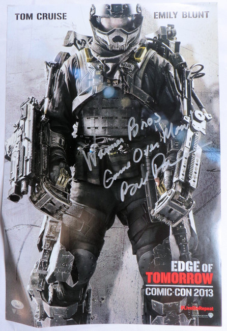 Bill Paxton Signed Autographed Poster Edge of Tomorrow Game Over Man JSA AQ10602
