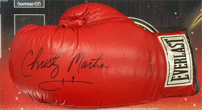 Christopher Martin Signed Everlast Boxing Glove Bantamweight Champ JSA AR83943