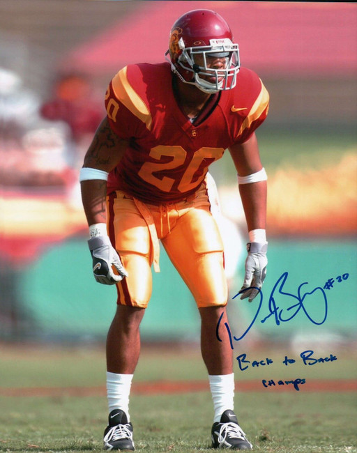 Darnell Bing Signed 8X10 Photo Autograph USC "Back To Back" On Field Auto COA