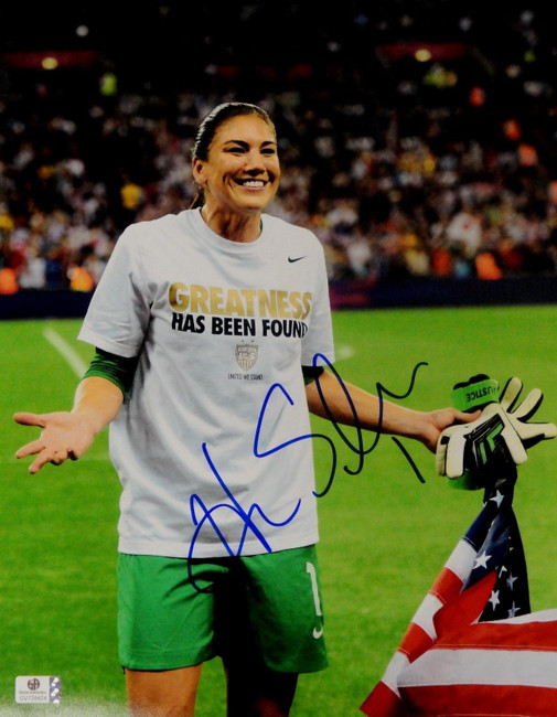 Hope Solo Signed Autographed Jumbo 11x14  Photo GA USA 2012 Olympic Gold 728424