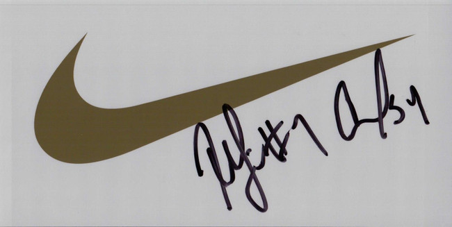 Rashard Lewis - Chris Wilcox Autographed Signed Nike Sticker Dual Auto w/COA