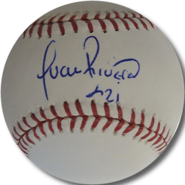 Juan Rivera Hand Signed Autograph Major League Baseball Angels LA Dodgers