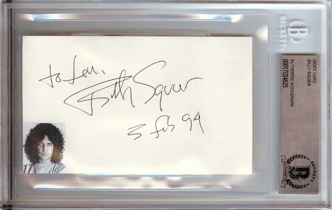 Jim Brown Signed Autographed Index Card Browns Legend HOFer BAS