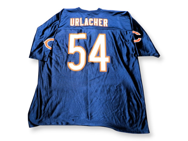 Jeff Overbaugh Unsigned Jersey Bears Black Long Snapper 2017 Size
