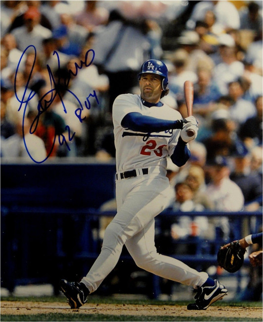 Eric Karros Hand Signed Autograph 16x20 Photo Big Swing LA Dodgers 93 ROY w/COA
