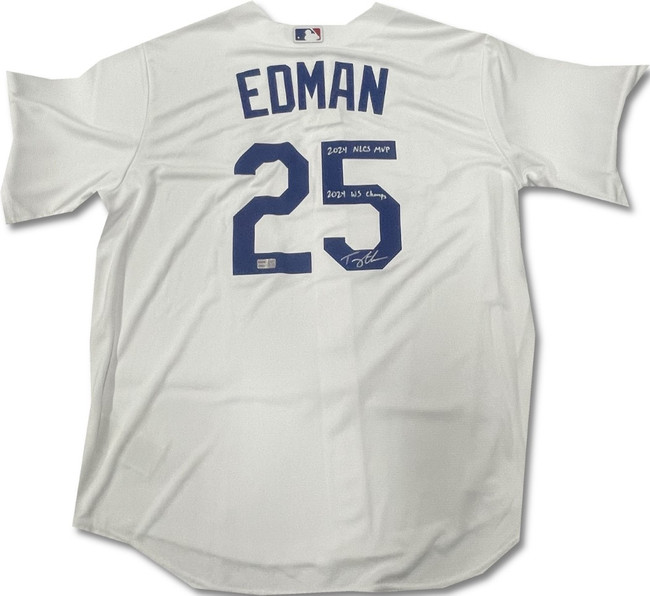 Tommy Edman Hand Signed Dodger World Series Jersey 2024 NLCS MVP