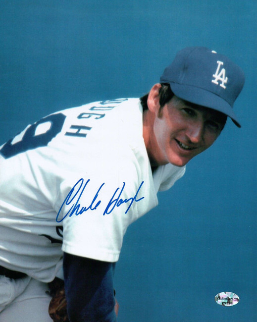 Charlie Hough Signed 8X10 Photo Autograph Los Angeles Dodgers Close Up Auto COA
