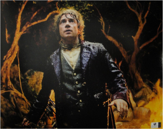 Martin Freeman hand Signed Autographed 11x14 Photo The Hobbit Bilbo JSA U16400