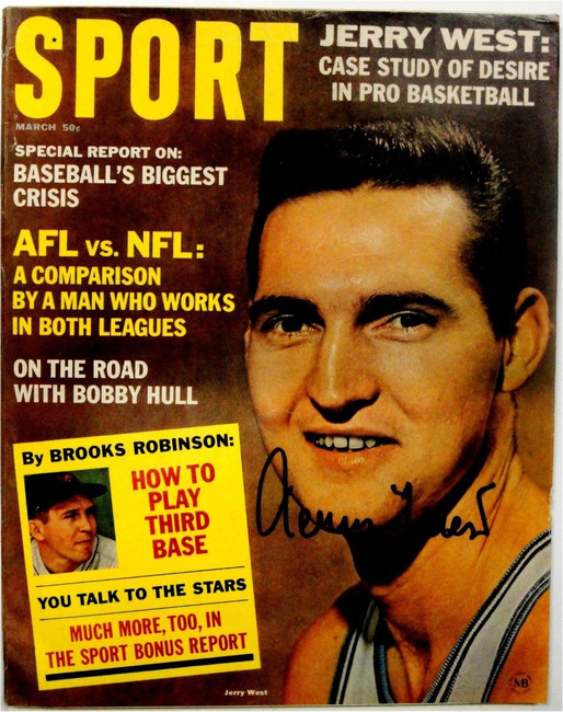 Jerry West Hand Signed Autographed Sport  LA Lakers March