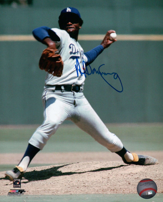 Al Downing Signed 8X10 Photo Autograph LA Dodgers Road Pitching Auto w/COA