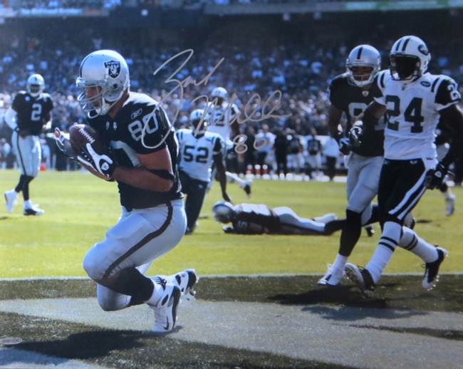 Zach Miller Signed Autographed 16X20 Photo Raiders vs. Jets UDA SHO73730