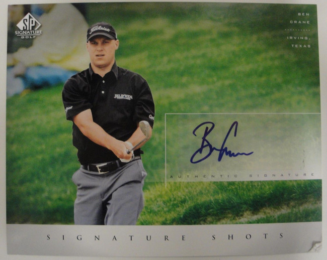 Ben Crane Hand Signed Autographed 8x10 Upper Deck Signature Shots Damaged UDA