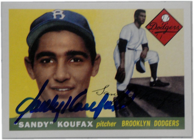 Sandy Koufax Hand Signed Autographed 2016 Topps Heritage 1/1 Rookie Reprint