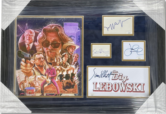 The Big Lebowski Signed Cast Cuts Elliot Goodman Bridges Buscemi Framed JSA