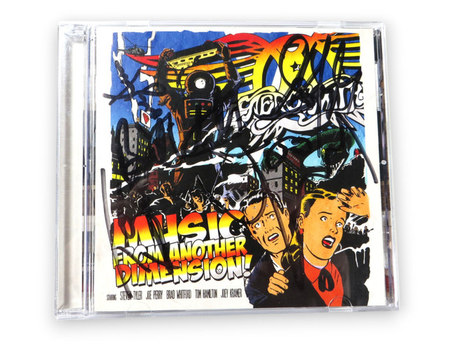 Aerosmith Band Signed Autographed CD Booklet Tyler Perry Hamilton BAS AE08757