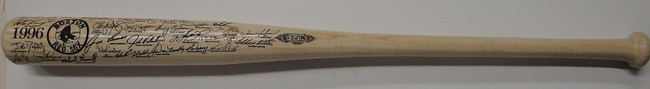 Roger Clemens Tim Wakefield Unsigned Full Size Baseball Bat 96 Blue Jays 21/1999