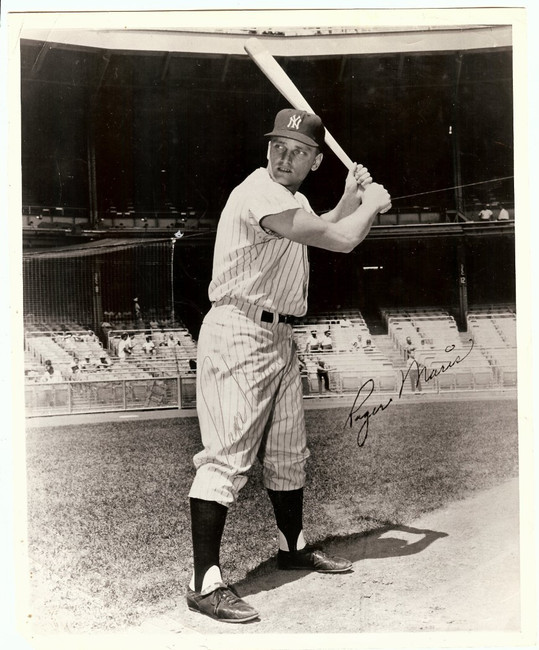 Roger Maris Signed Autographed 8X10 Photo Vintage Killebrew Gentile JSA YY27418