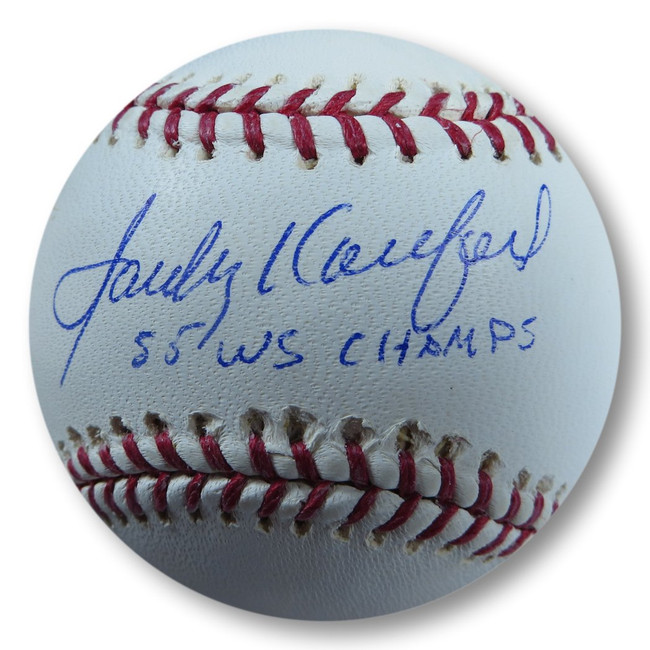 Sandy Koufax Signed Autographed Baseball Dodgers "55 WS Champs" JSA YY54139