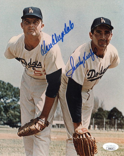 Sandy Koufax Don Drysdale Dual Signed Autographed 8X10 Photo Dodgers JSA UU46171