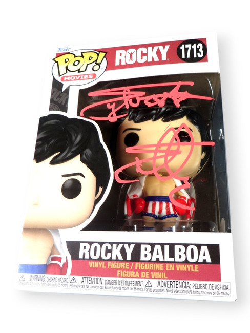 Sylvester Stallone Signed Autographed Funko POP! Figure Rocky Balboa JSA ZZ48066