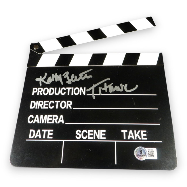 Kathy Bates Signed Autographed Cardboard Movie Clapper "Titanic" BAS BR37966