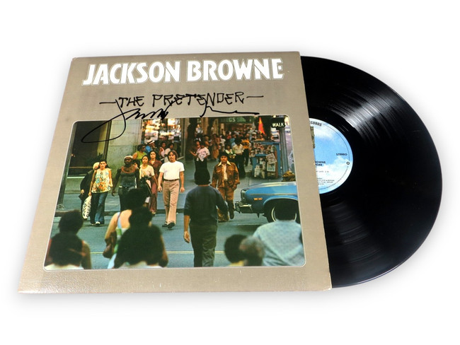 Jackson Browne Signed Autographed Record Album Cover The Pretender JSA CF46663
