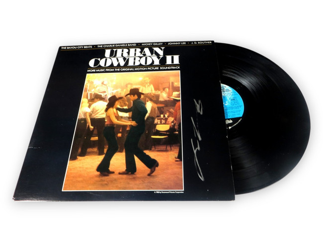 John Travolta Signed Autographed Record Album Cover Urban Cowboy II JSA CF46661