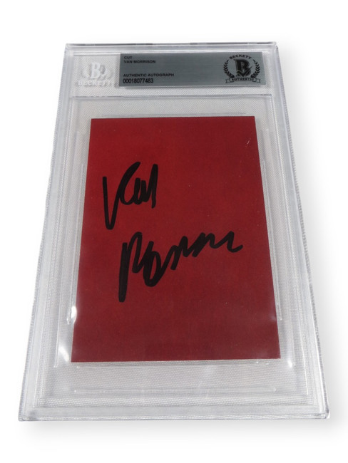 Van Morrison Signed Autographed Cut Signature Legendary Singer BAS 7483