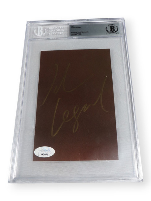 John Legend Signed Autographed Cut Signature Legendary Singer BAS 7476