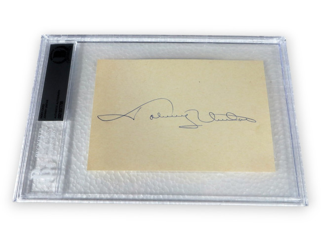 Johnny Unitas Signed Autographed Index Card Colts Quarterback Legend BAS 7799