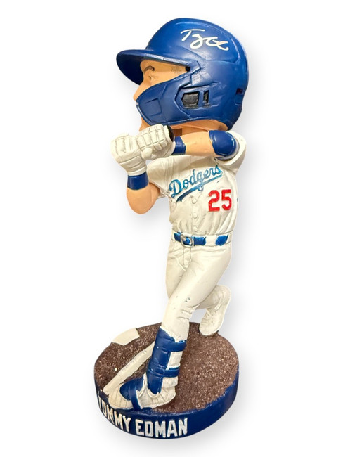 Tommy Edman Signed Autographed Bobblehead Side Of Helmet Dodgers Triststar